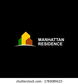 Residence logo, adjustable vector design