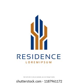 Residence Logo Template Design Vector, Emblem, Concept Design, Creative Symbol, Icon