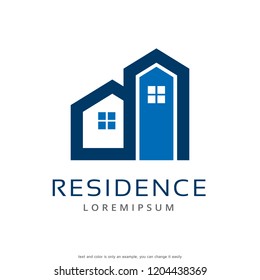 Residence Logo Template Design Vector, Emblem, Concept Design, Creative Symbol, Icon