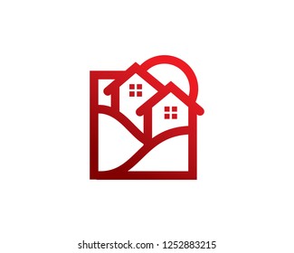 Residence Logo Template Design Vector, Emblem, Concept Design, Creative Symbol, Icon