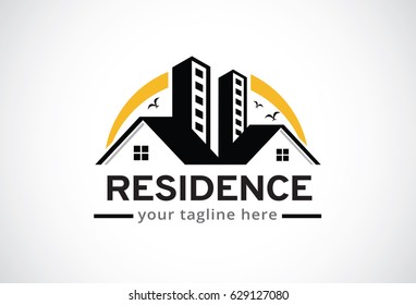 Residence Logo Template Design Vector, Emblem, Design Concept, Creative Symbol, Icon