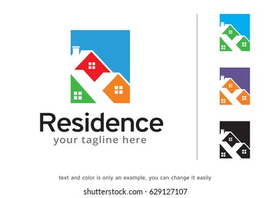 Residence Logo Template Design Vector, Emblem, Design Concept, Creative Symbol, Icon