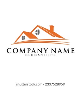 Residence property symbol vector logo