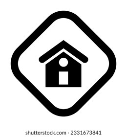 Residence Vector Glyph Icon For Personal And Commercial Use.
