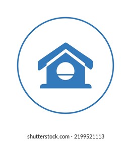 Residence wooden bird home icon | Circle version icon |