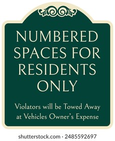 Resident and guest parking only