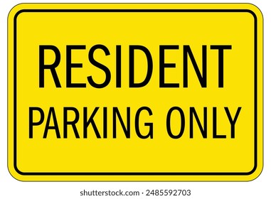 Resident and guest parking only