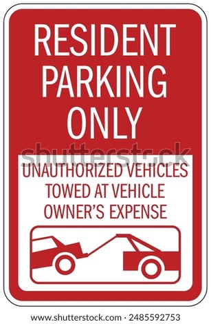 Resident and guest parking only