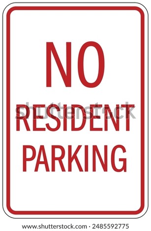 Resident and guest parking only