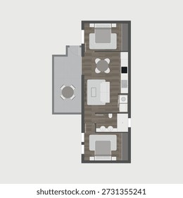 Residential Architectural Floor Plan Layout
