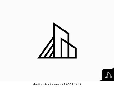 arquitectura residencial diseño de logotipo interior concepto plano minimalista