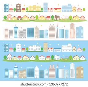 residential area and office complex
