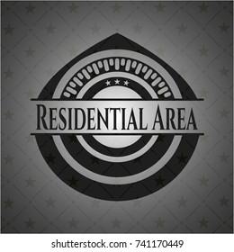 Residential Area realistic dark emblem