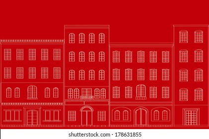Residential area red