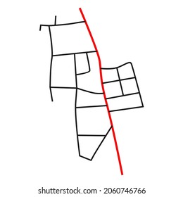 residential area road network map design