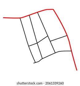 residential area road network map design