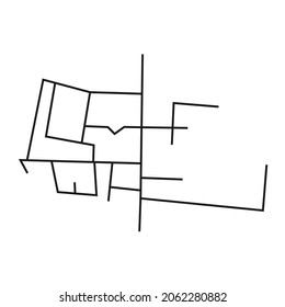 diseño de mapa de red de área residencial