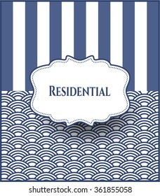 Residential banner or poster