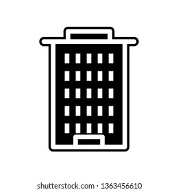 residential building icon. Element of Buildings for mobile concept and web apps icon. Glyph, flat icon for website design and development, app development