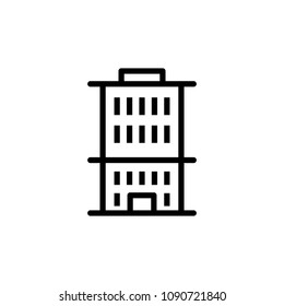 residential building icon. Element of building icon for mobile concept and web apps. Detailed residential building icon can be used for web and mobile on white background