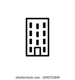 residential building icon. Element of building icon for mobile concept and web apps. Detailed residential building icon can be used for web and mobile on white background