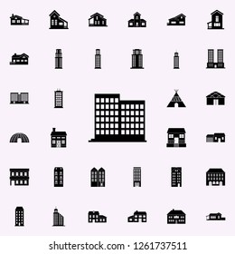 residential building icon. house icons universal set for web and mobile