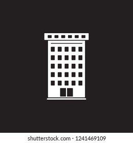 residential building icon. Simple element illustration. residential building symbol design template. Can be used for web and mobile