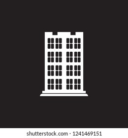 residential building icon. Simple element illustration. residential building symbol design template. Can be used for web and mobile