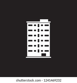 residential building icon. Simple element illustration. residential building symbol design template. Can be used for web and mobile