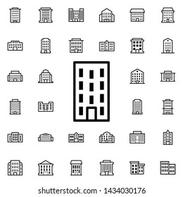 Residential building icon. Universal set of buildings for website design and development, app development