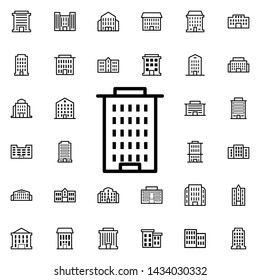 Residential building icon. Universal set of buildings for website design and development, app development