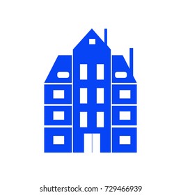 residential building icon vector
