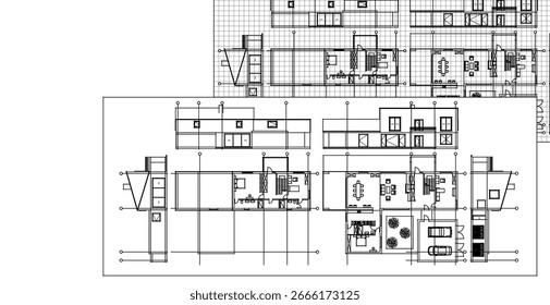 Proyecto de borrador del concepto de Plan de edificio residencial