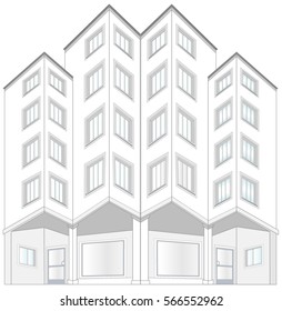 Residential building in the style of functionalism
