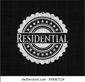 Residential chalk emblem