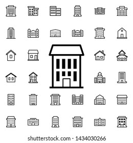 Residential complex icon. Universal set of buildings for website design and development, app development