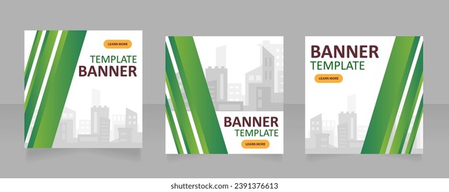 Residential construction web banner design template. Vector flyer with text space. Advertising placard with customized copyspace. Printable poster for advertising