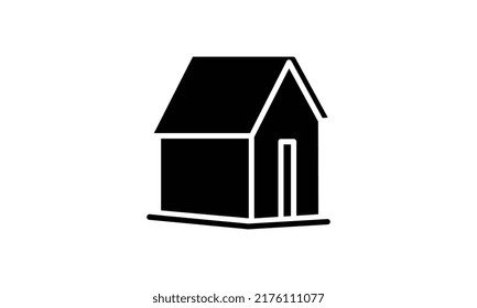 Residential Home Isolated Vector Icon. Construction Business, Insurance.