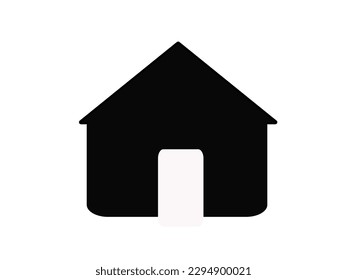 Residential home isolated vector icon. Construction business, insurance element.