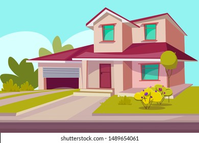 Cartoon House Front High Res Stock Images Shutterstock