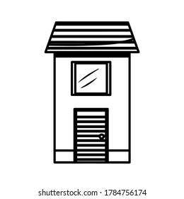 Residential house icon. Home building icon - Vector