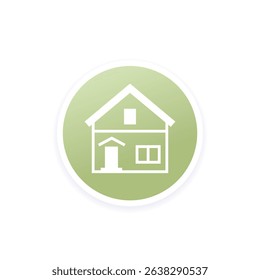 residential house icon for web