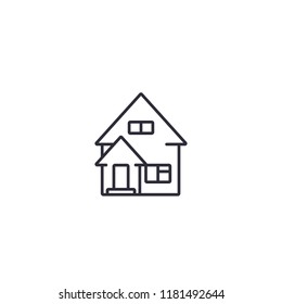 residential house line icon