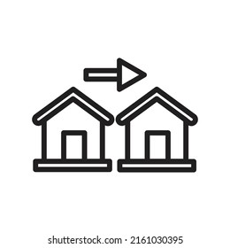 residential, residential, house rental line style icon set.
