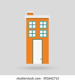 residential icon design, vector illustration eps10 graphic 