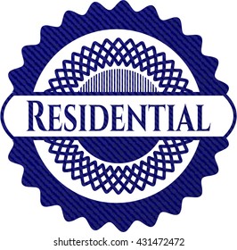 Residential with jean texture