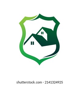 residential logo with shield concept
