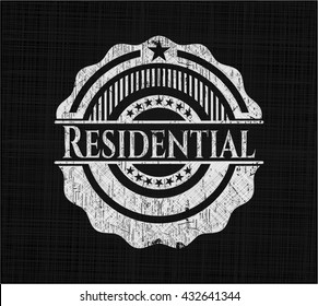 Residential on blackboard