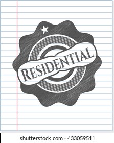 Residential penciled