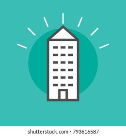 Residential and real estate vector icon